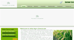 Desktop Screenshot of alfaagrochemicals.com